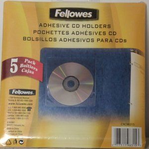 Fellowes Adhesive CD or DVD holder, 15pcs (NIP)